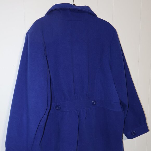 Penningtons Royal Blue Button Coat – Women’s Plus Size 3X - Picture 8 of 16